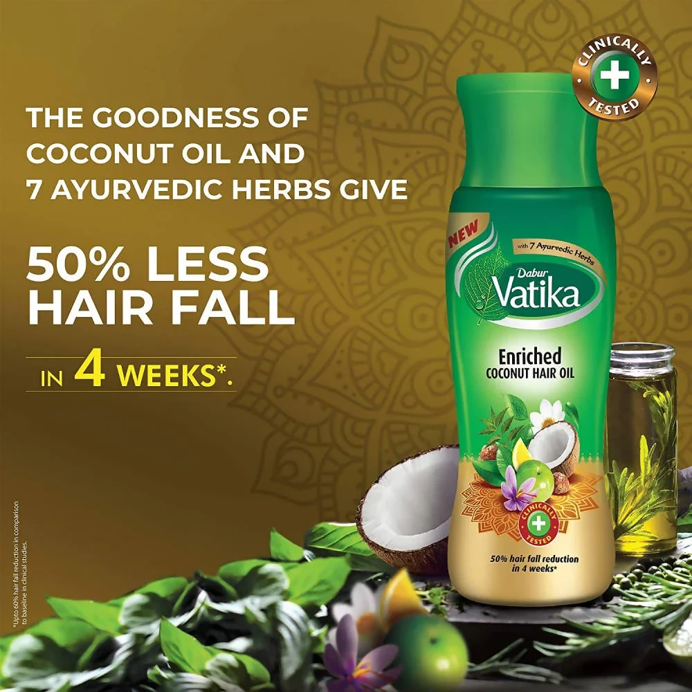 Dabur Vatika Enriched Coconut Hair Oil - Image 6
