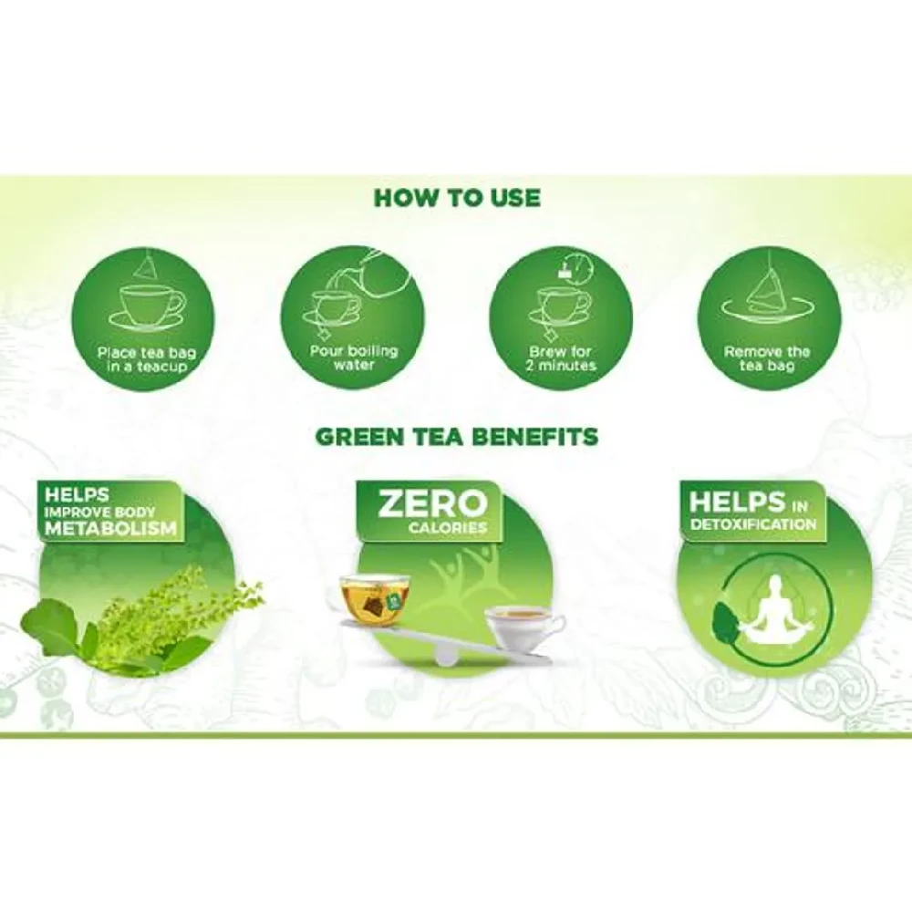 Dabur Vedic Suraksha Green Tea - Immunity Booster - Image 12