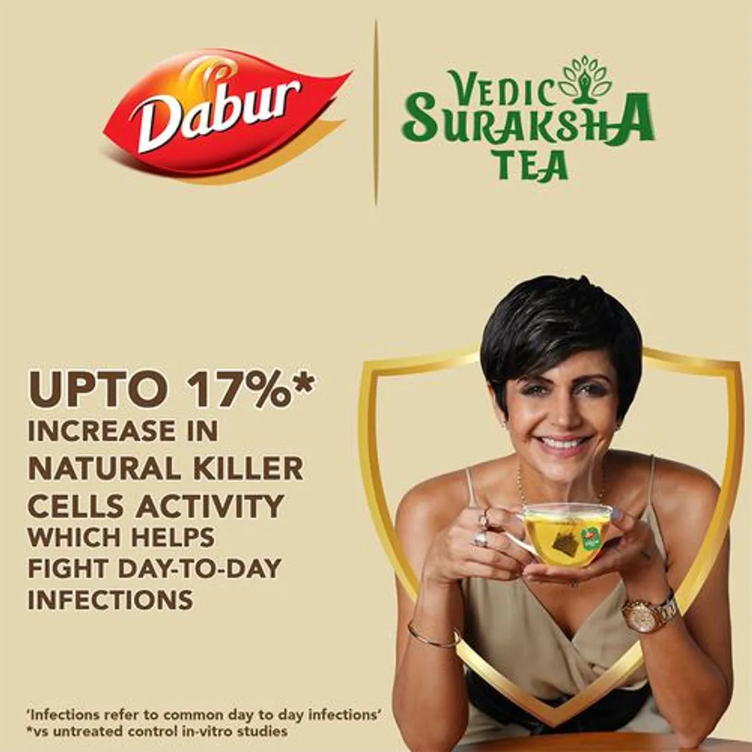 Dabur Vedic Suraksha Green Tea - Immunity Booster - Image 17