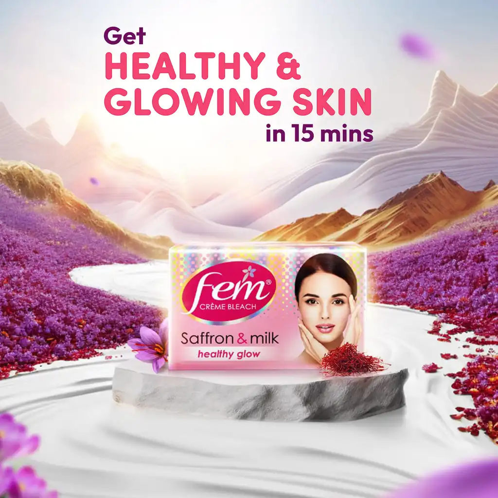 Fem Fairness Saffron & Milk Creme Bleach | Gentle Skin Brightening System | Ammonia-Free Formula-2