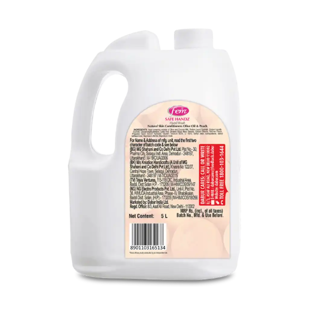 Dabur Fem Safe Handz Olive Oil & Peach Hand Wash - Image 5