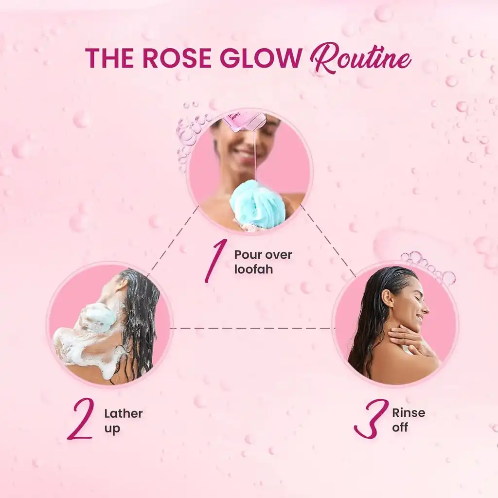 Dabur Gulabari Shower Gel Damask Rose & Jojoba Oil - Image 4