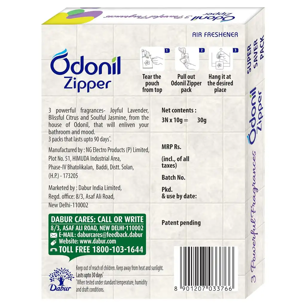 Dabur Odonil Zipper Mix Super Saver Pack Pack 0f 3 - Image 5