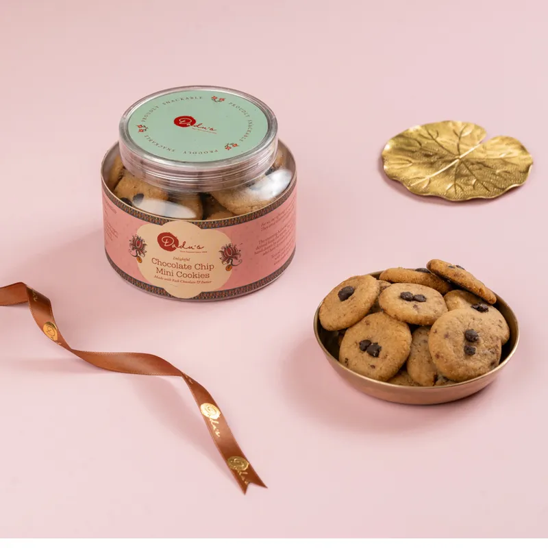 Dadus Mithai Vatika Chocolate Chip Mini Cookies Dadus Mithai Vatika Chocolate Chip Mini Cookies-Pack Size-200 g