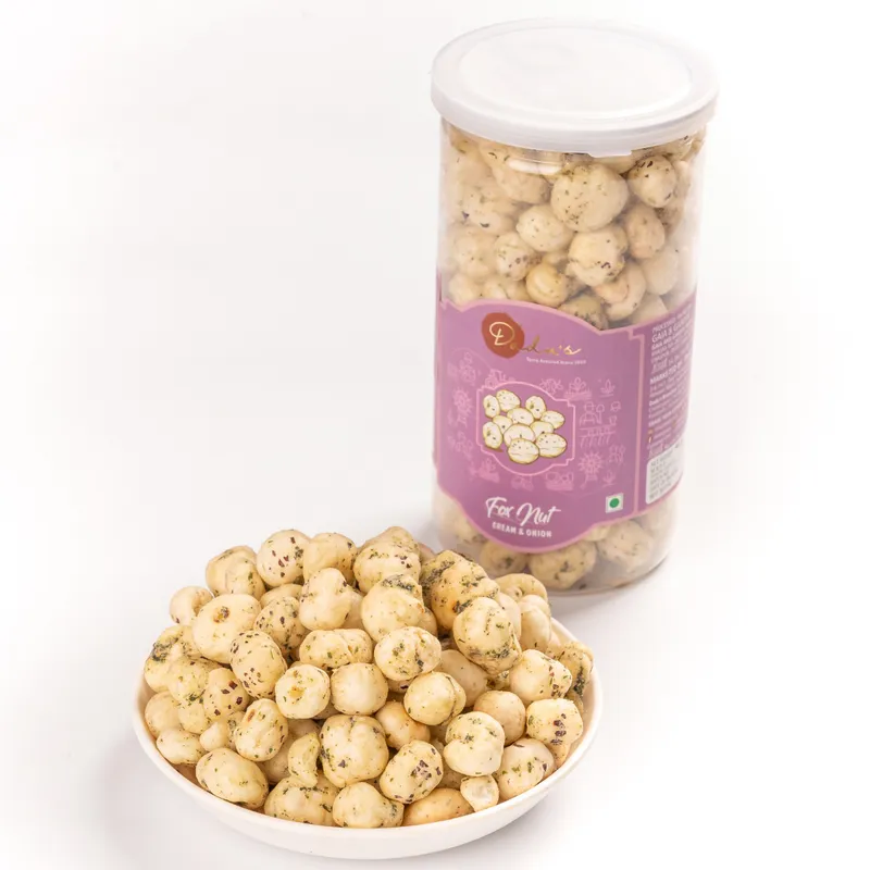 Dadus Mithai Vatika Foxnut Cheese & Onion Dadus Mithai Vatika Foxnut Cheese & Onion-Pack Size-90 g