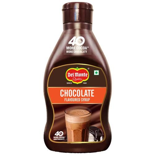 Del Monte  Chocolate Flavoured Syrup - 40% More Chocolaty Del Monte  Chocolate Flavoured Syrup - 40% More Chocolaty--600 g