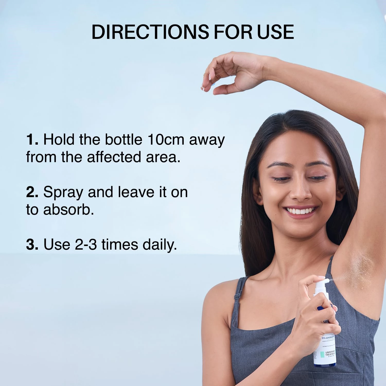 Dermdoc 5% Glycolic Acid Underarm Brightening Spray Treatment - Image 4