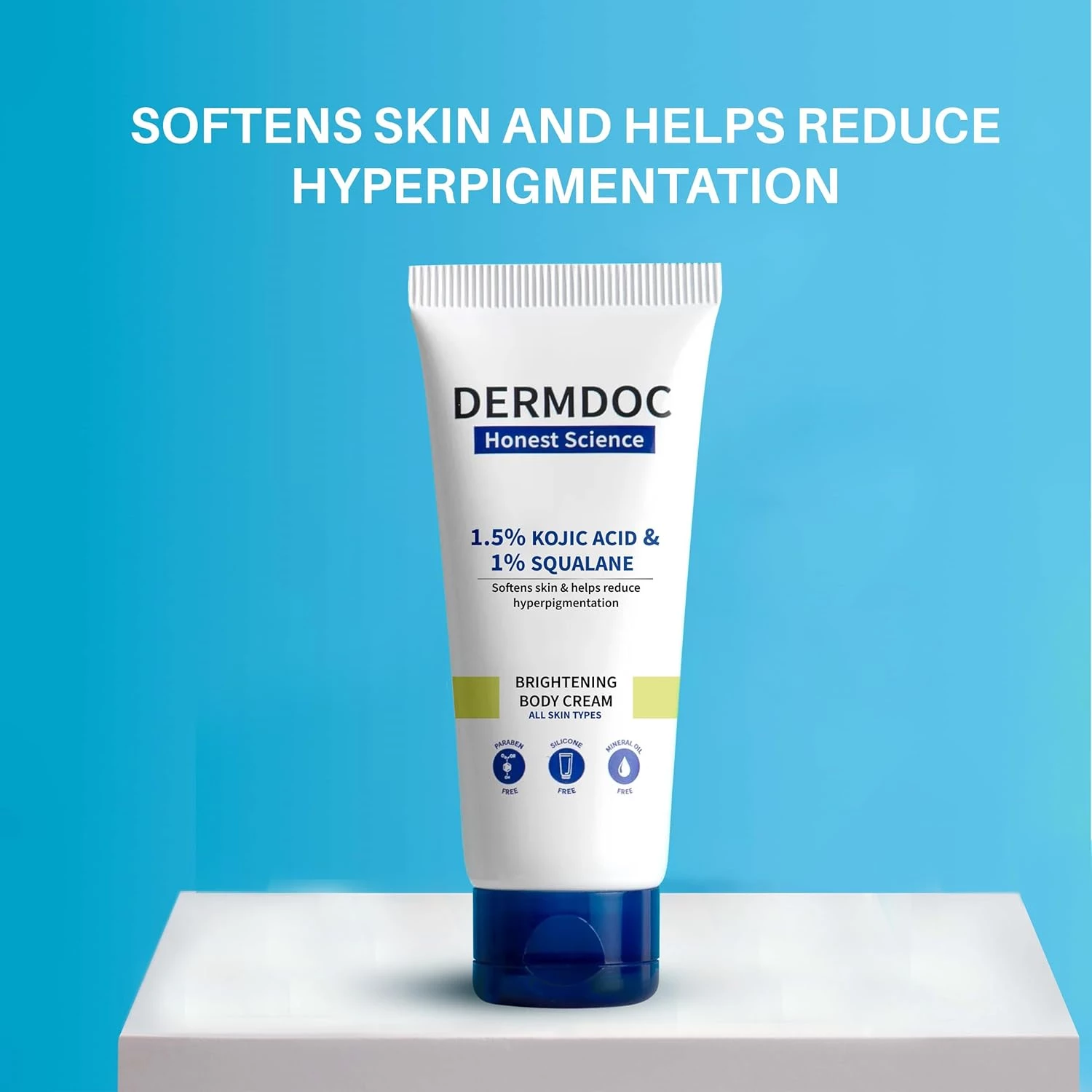 Dermdoc 1.5% Kojic Acid & 1% Squalene Brightening Body Cream - Image 2
