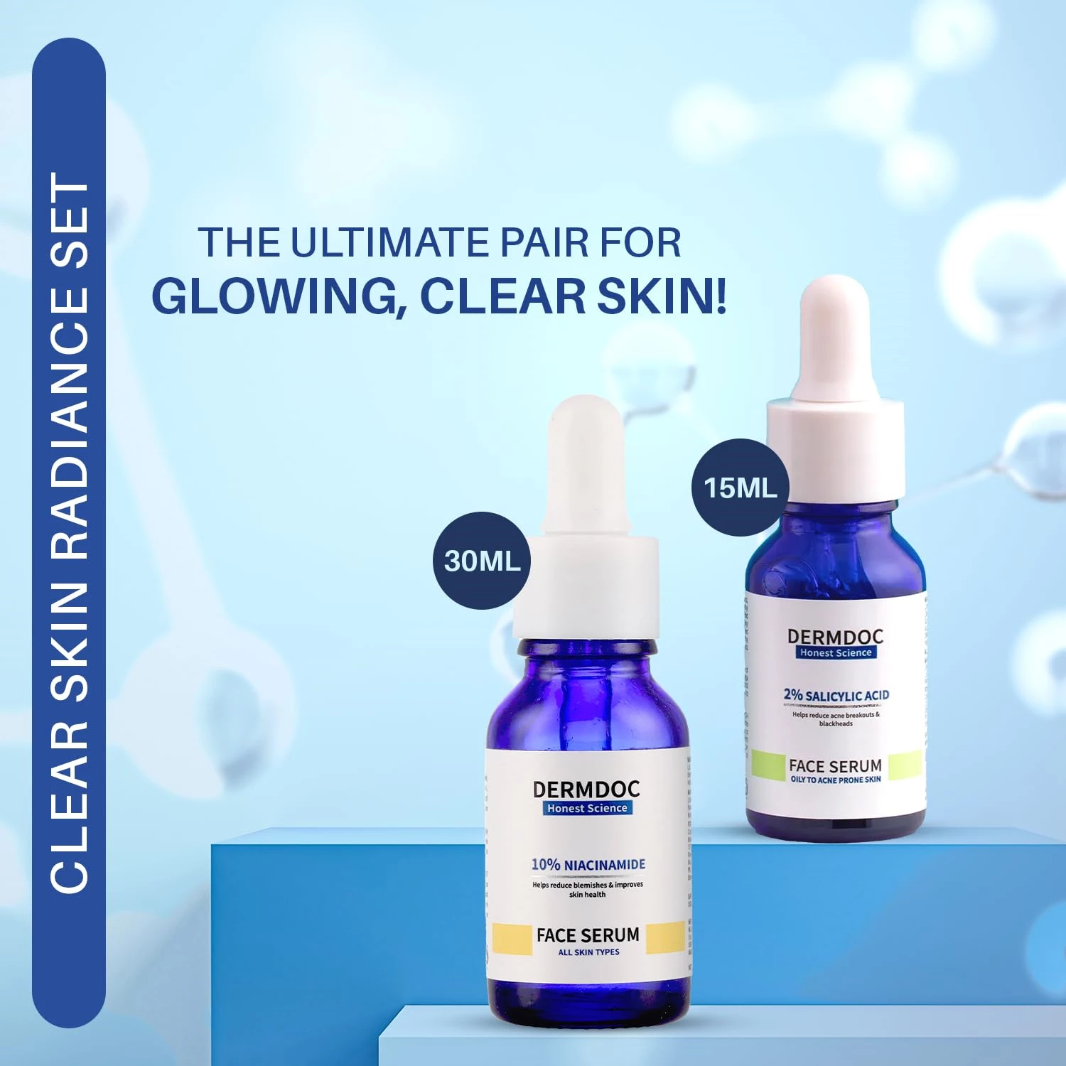 Dermdoc 10% Niacinamide Brightening Face Serum(30 ml) & 2% Salicylic Acid Face Serum (15 ml) - Image 2