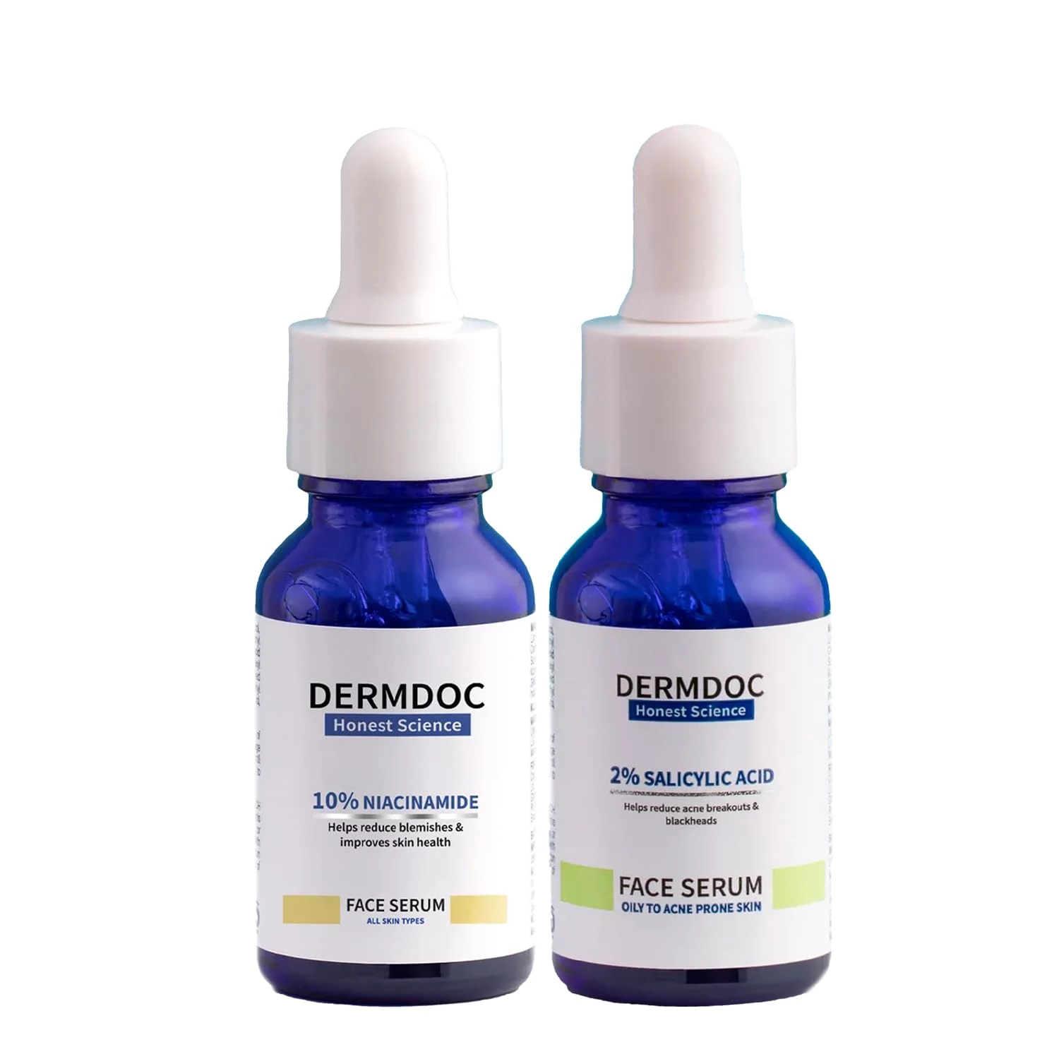 Dermdoc 10% Niacinamide Face Serum(30 ml) & 2% Salicylic Acid Face Serum(30 ml) Dermdoc 10% Niacinamide Face Serum(30 ml) & 2% Salicylic Acid Face Serum(30 ml)-Pack Size-Combo of 2
