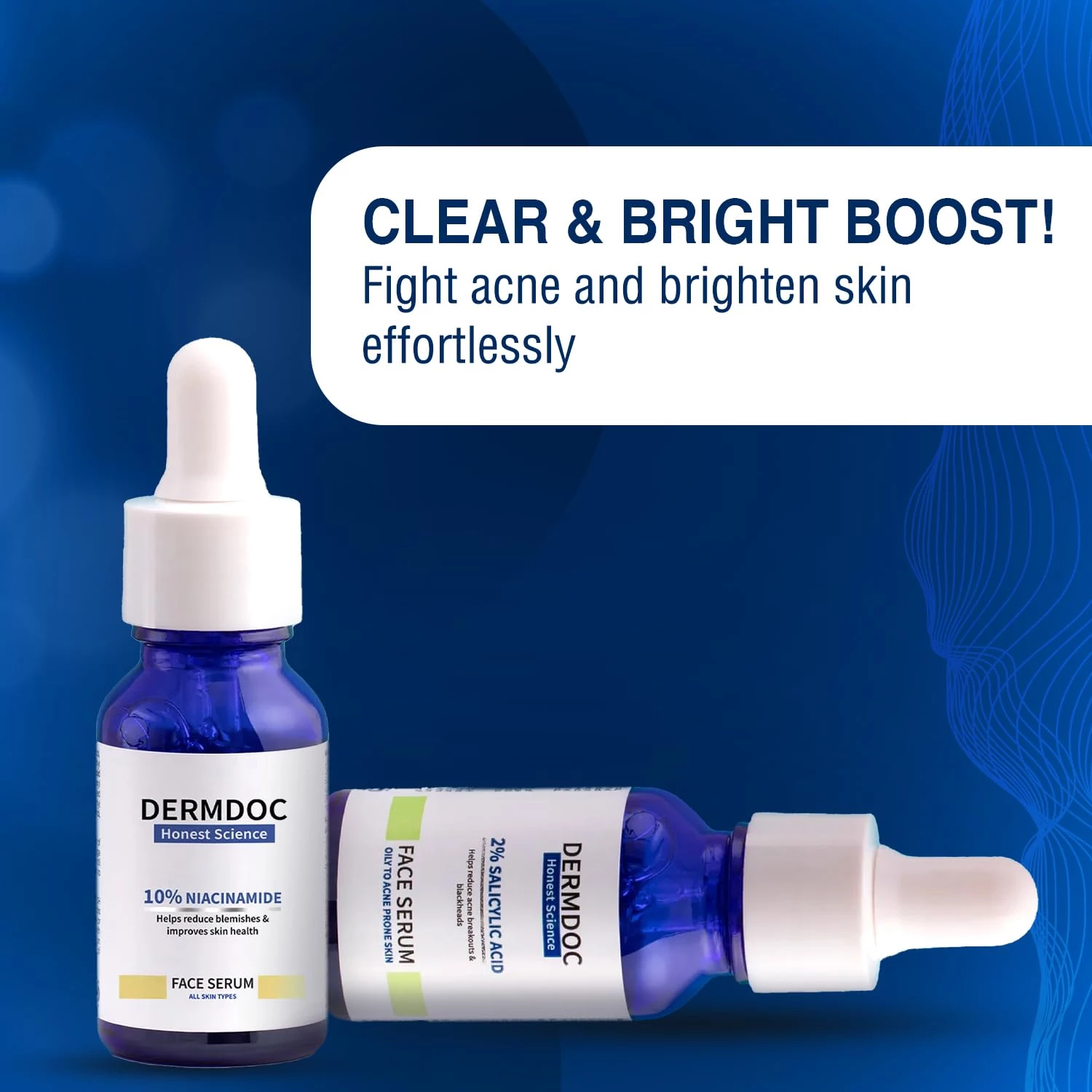 Dermdoc 10% Niacinamide Face Serum(30 ml) & 2% Salicylic Acid Face Serum(30 ml) - Image 2