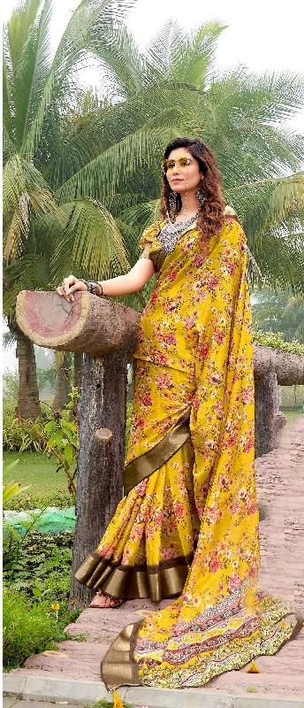 Designer Party Wear Heavy Tussar Ghicha Silk Saree (181452) - Image 2