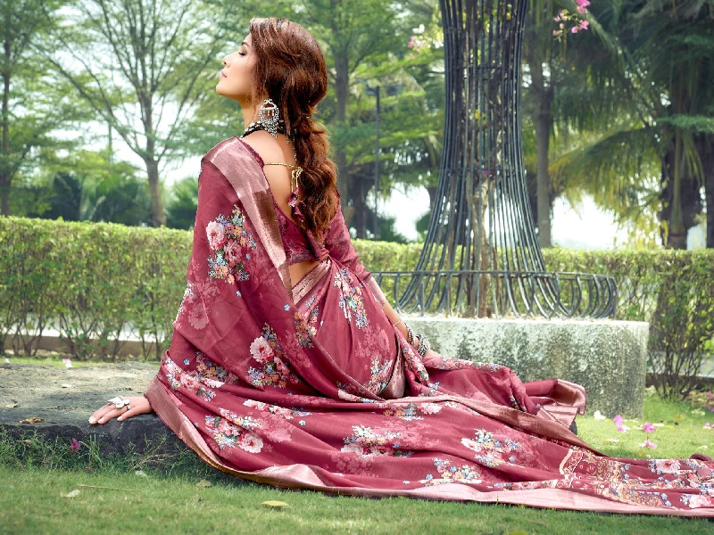 Designer Party Wear Heavy Tussar Ghicha Silk Saree (181457) - Image 2