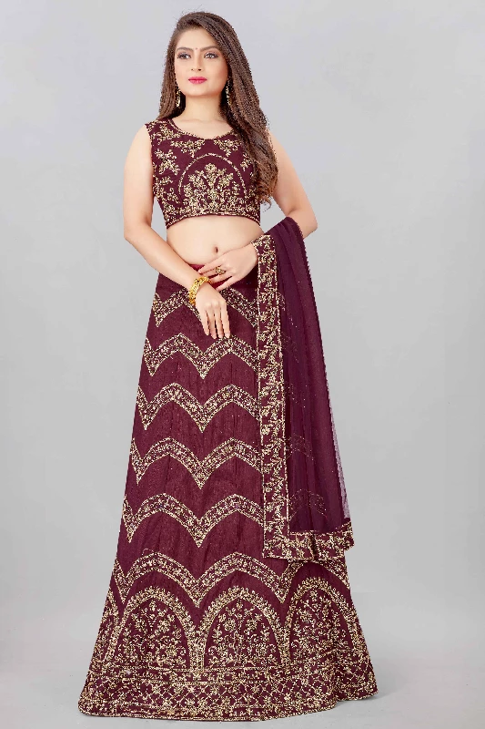 Designer Wedding Wear Heavy Net Lehenga Choli - Image 7