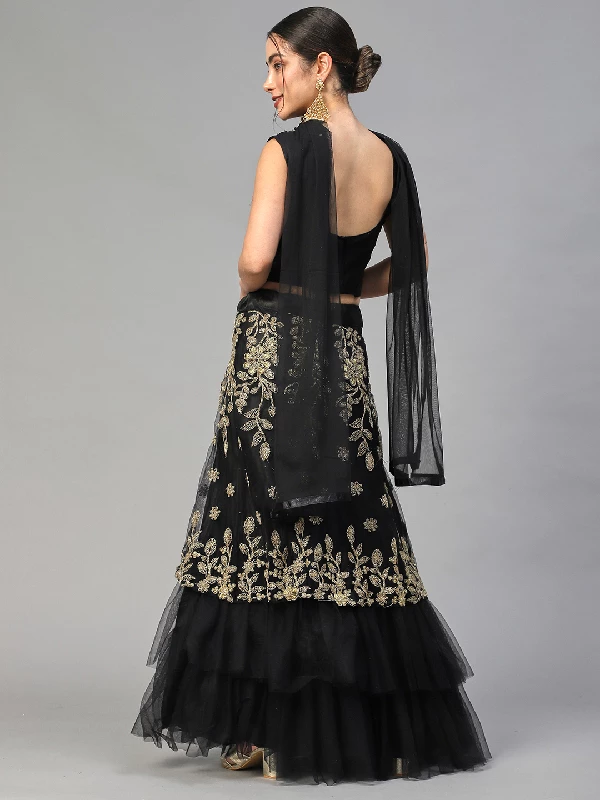 Designer Wedding Wear Heavy Net Lehenga Choli - Image 14