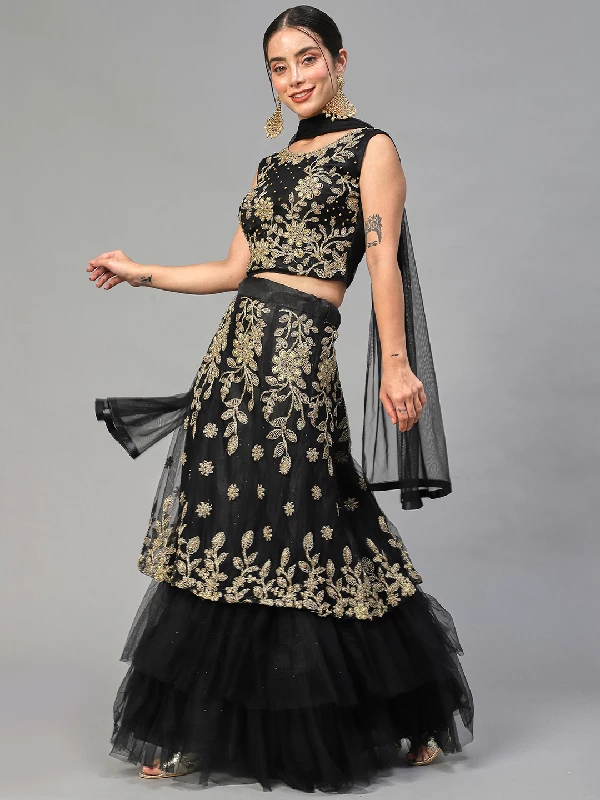 Designer Wedding Wear Heavy Net Lehenga Choli - Image 15