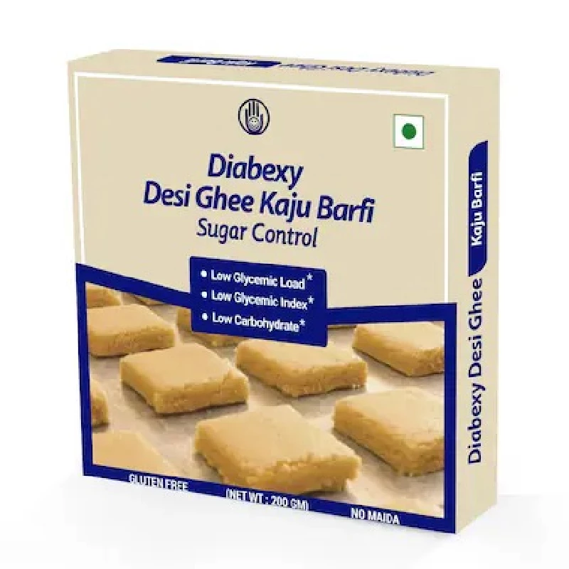Diabexy Desi Ghee Kaju Barfi Diabexy Desi Ghee Kaju Barfi-Pack Size-200 g