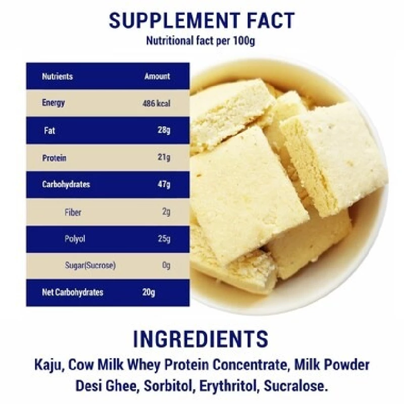Diabexy Desi Ghee Kaju Barfi - Image 4