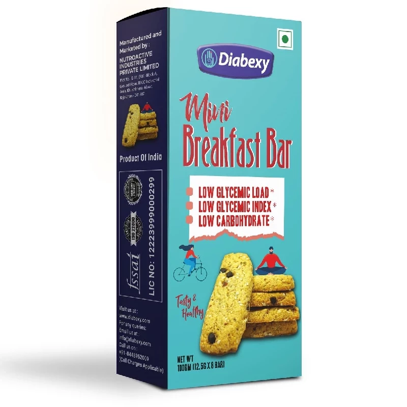 Diabexy Mini Breakfast Bar Diabexy Mini Breakfast Bar-Pack Size-100 g