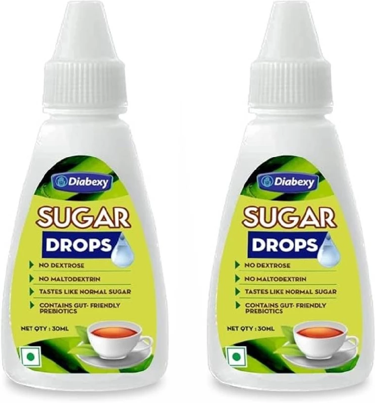 Diabexy Sugar drops Sweetener Diabexy Sugar drops Sweetener-Pack Size-(Pack of 2) 30 ml Each