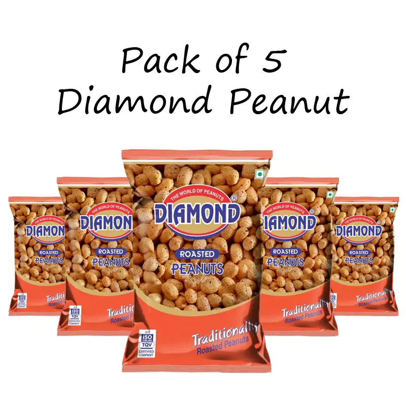 Diamond Peanuts Diamond Peanuts-Pack Size-Pack Of 5 (Each 450 g)