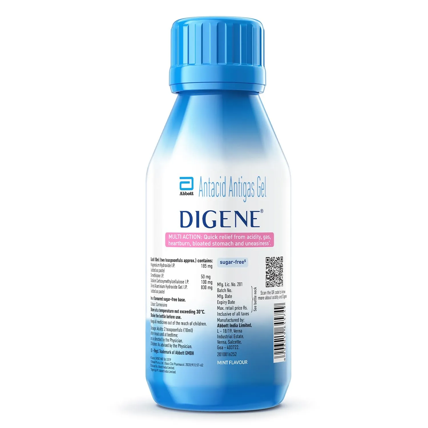 Digene Acidity & Gas Relief Gel - Mint Flavour - Image 2