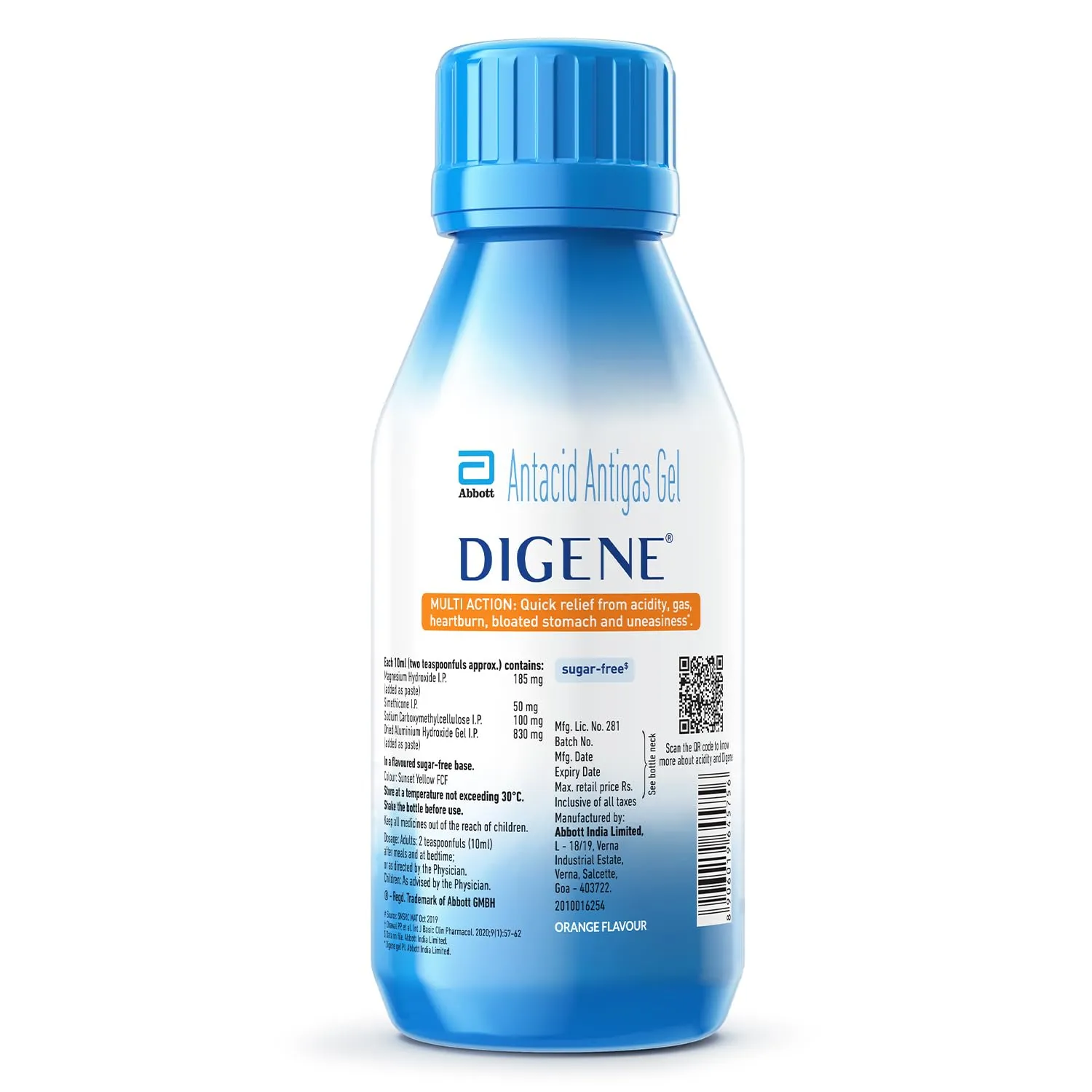 Digene Acidity & Gas Relief Gel - Orange Flavour - Image 2