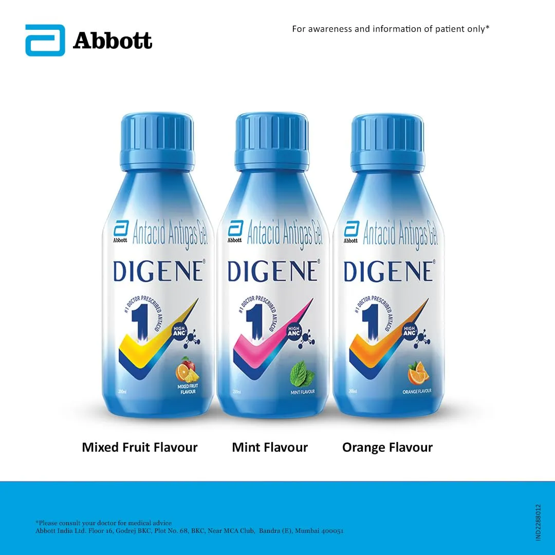 Digene Acidity & Gas Relief Gel - Orange Flavour - Image 6