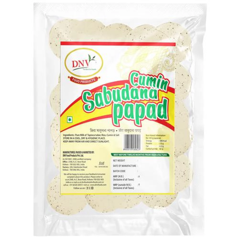 Dnv Cumin Sabudana Papad