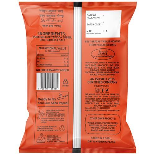 Dnv Garlic Sabudana Papad - Image 2