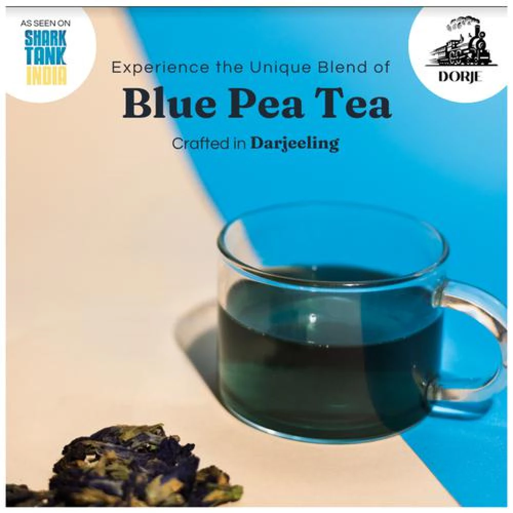 Dorje Blue Pea Darjeeling Tea - 100% Organic - Image 4