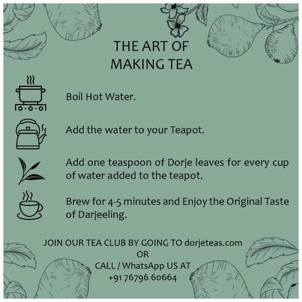 Dorje Orange Darjeeling Tea - Refreshing - Image 4