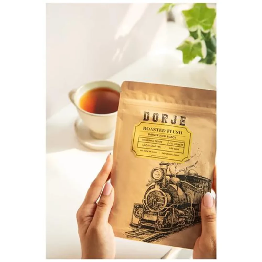 Dorje Roasted Flush Darjeeling Black Tea - With Strong Colour - Image 11