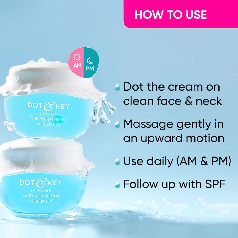 Dot & Key 72HR HYDRATING GEL + Probiotics Moisturizer for Face - Image 7