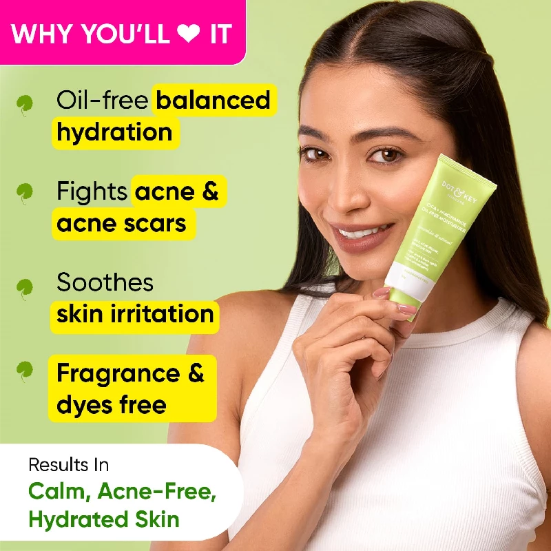 Dot & Key CICA + Niacinamide Oil Free Moisturizer for Acne Prone Skin - Image 2