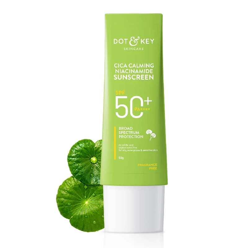 Dot & Key CICA Calming Niacinamide Sunscreen SPF 50 PA+++ Dot & Key CICA Calming Niacinamide Sunscreen SPF 50 PA+++-Pack Size-50 g