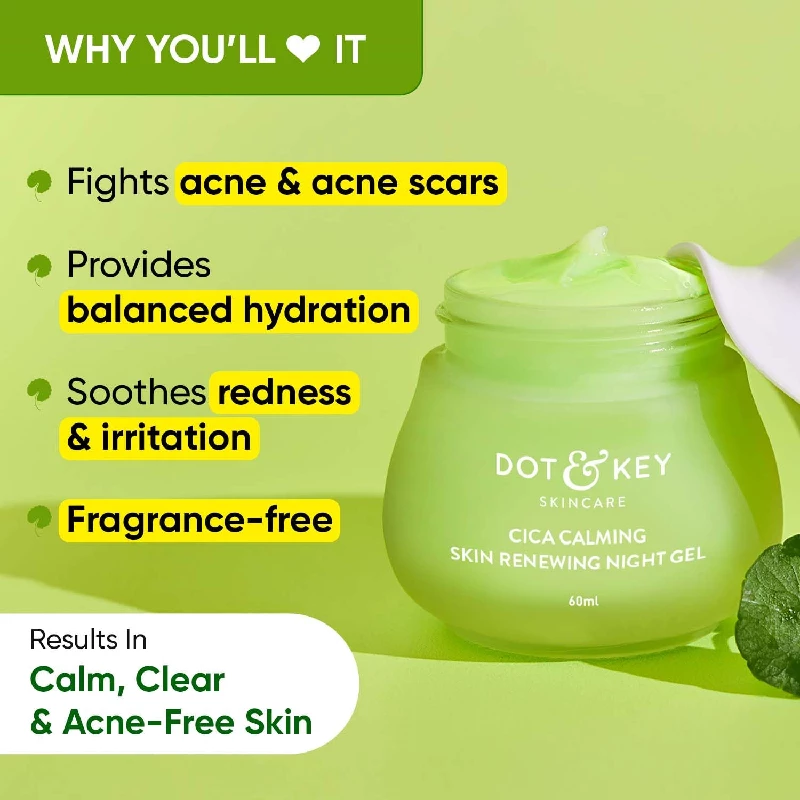 Dot & Key CICA Calming Skin Renewing Night Gel - Image 2