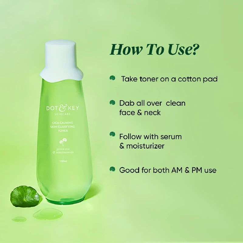 Dot & Key Cica Calming Skin Clarifying Toner with Green Tea & Niacinamide - Image 6