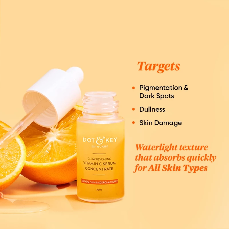 Dot & Key Glow Revealing Vitamin C Serum Concentrate with Kakadu Plum & Acerola Cherry - Image 2