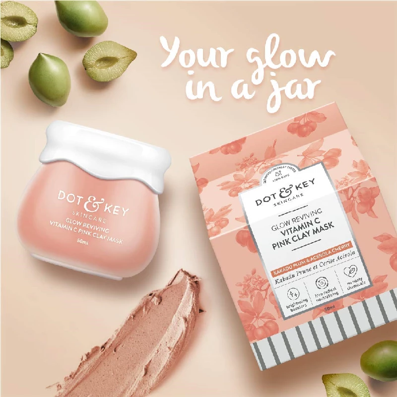 Dot & Key Glow Reviving Vitamin C Pink Clay Mask - Image 4