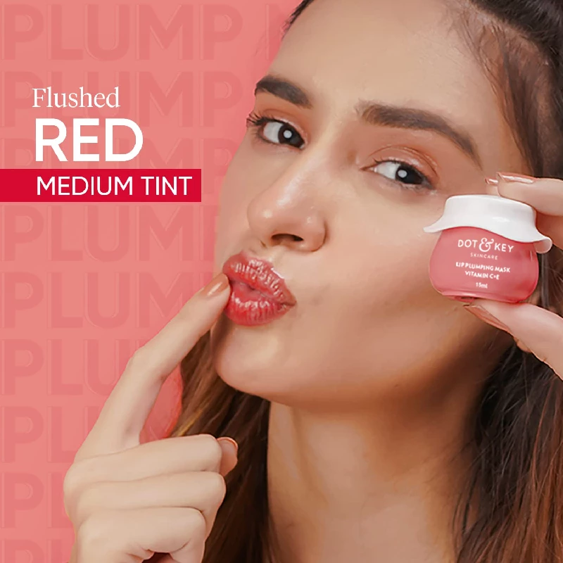 Dot & Key Lip Plumping Mask with Shea Butter & Vitamin C + E for Naturally Glowing Lips - Image 7