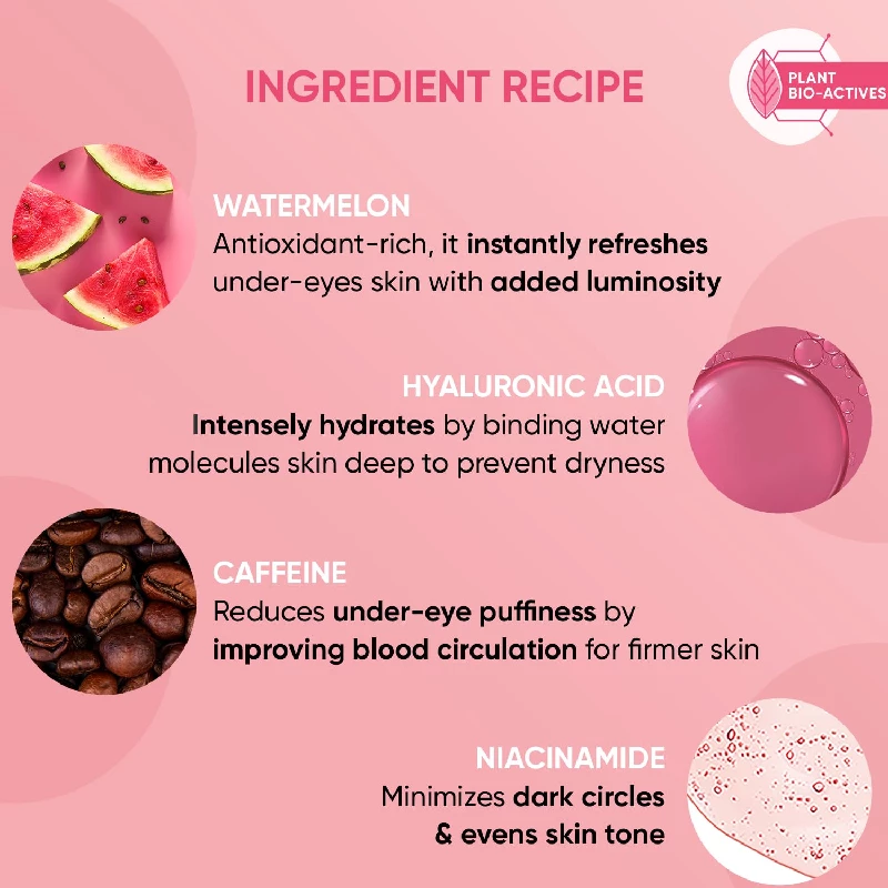 Dot & Key Watermelon Cooling Hydrogel Under Eye Patches for Dark Circles & Puffiness Reduction - Image 3