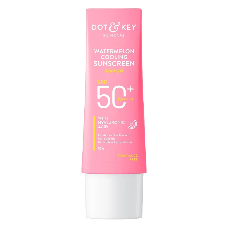 Dot & Key Watermelon Hyaluronic Cooling Sunscreen SPF 50 PA+++ Dot & Key Watermelon Hyaluronic Cooling Sunscreen SPF 50 PA+++-Pack Size-50 g