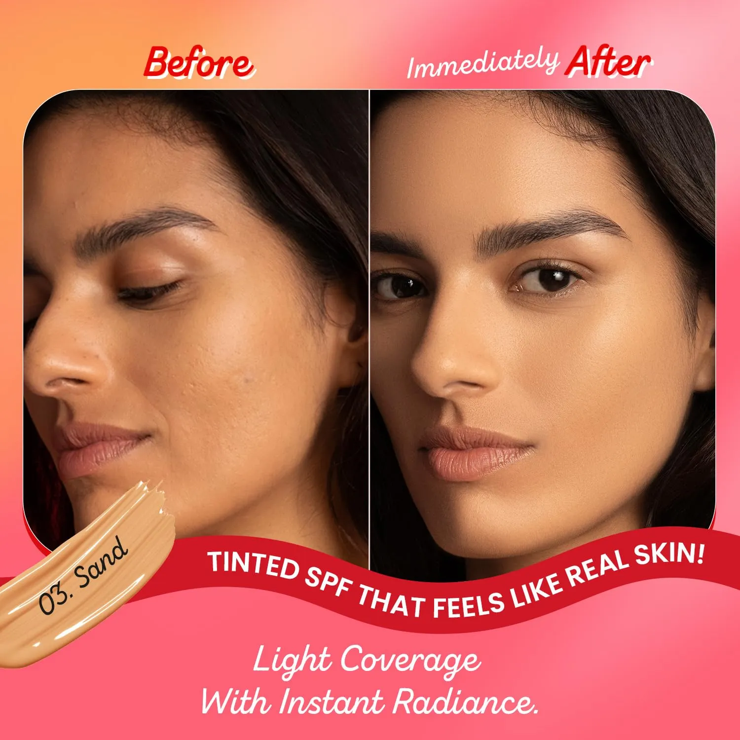 Dot & Key Strawberry Dew Tinted Sunscreen SPF 50+ Pa++++ Sand - Image 2