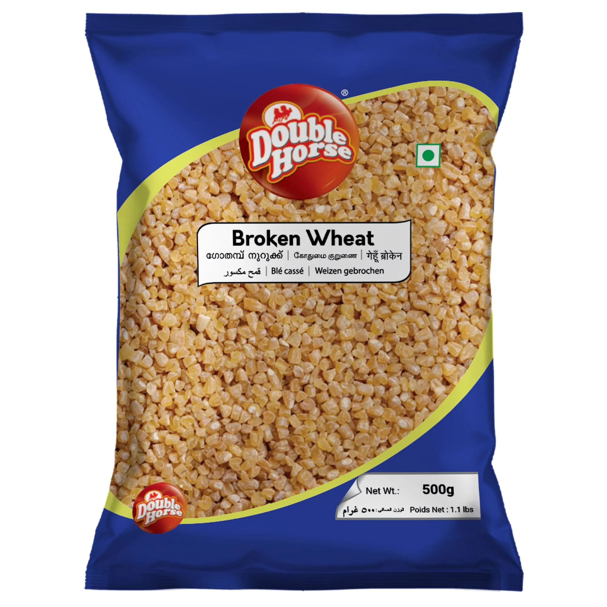 Double Horse Broken Wheat Double Horse Broken Wheat-Pack Size-500 g