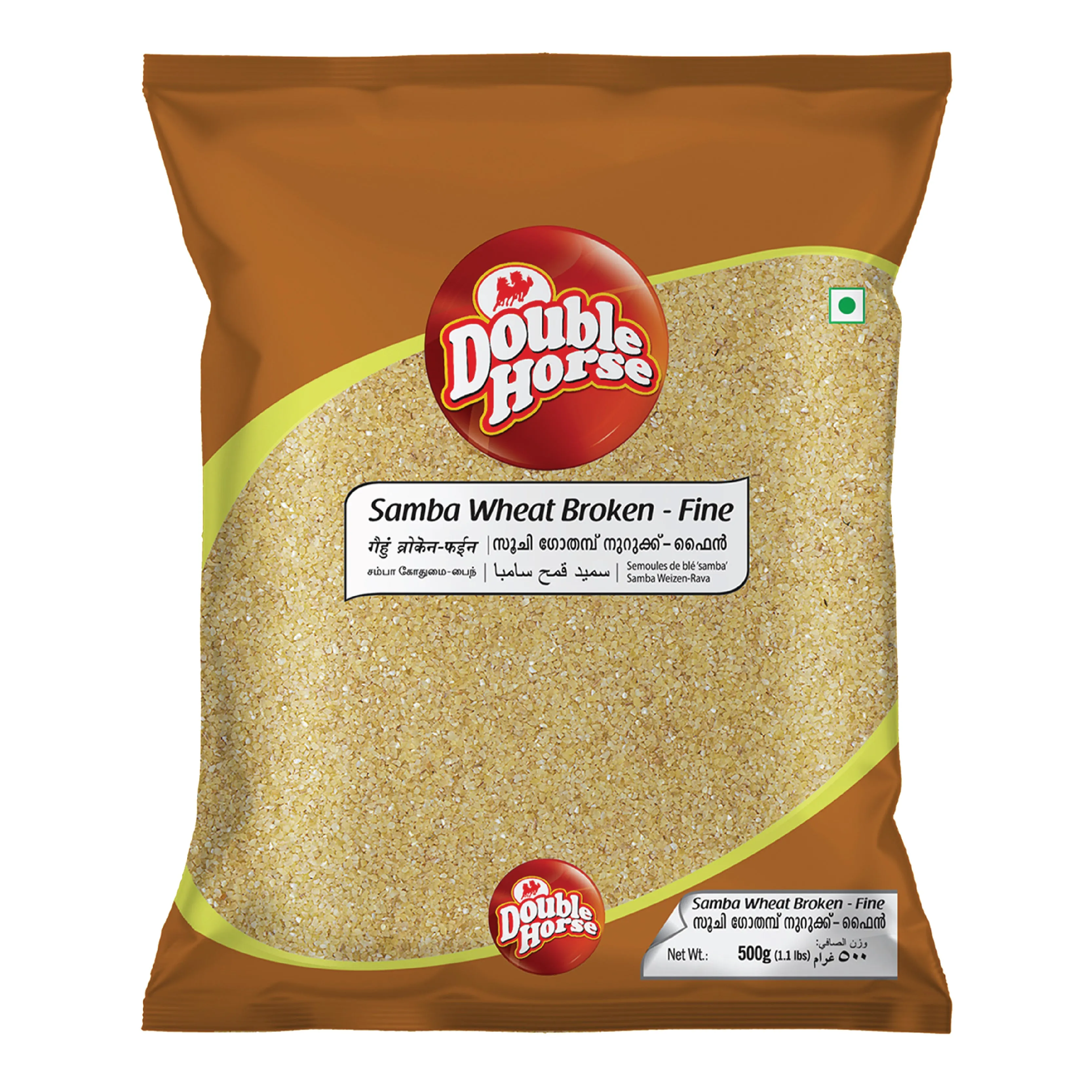 Double Horse Samba Wheat Broken Double Horse Samba Wheat Broken-Pack Size-500 g
