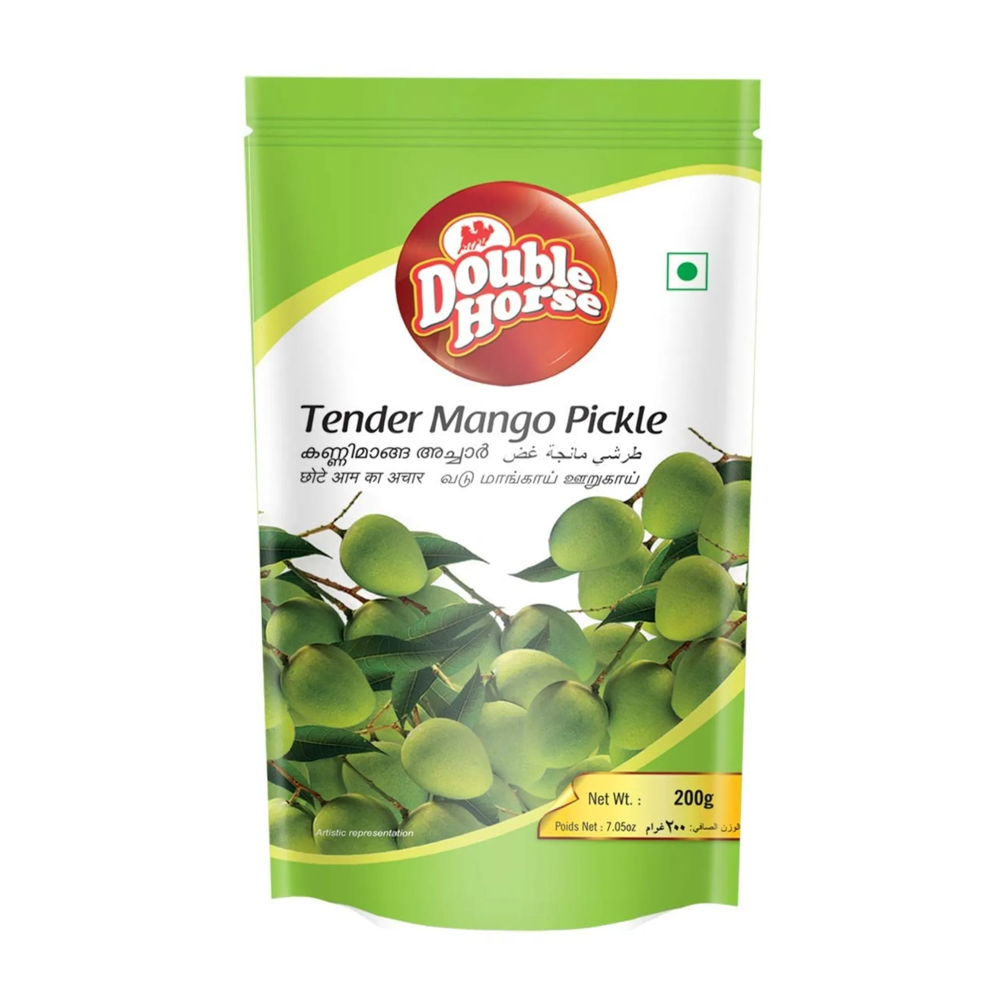 Double Horse Tender Mango Pickle Double Horse Tender Mango Pickle-Pack Size-200 g