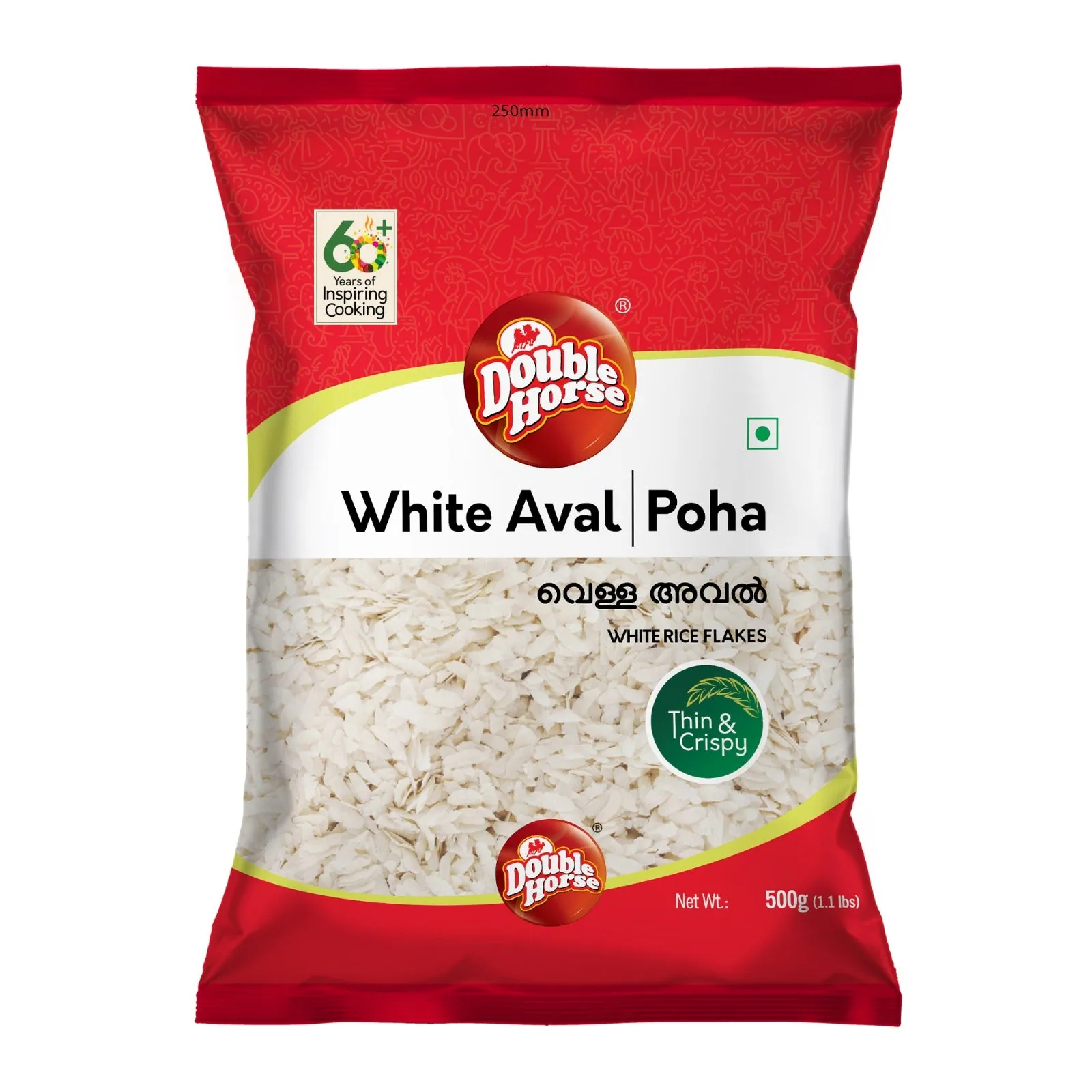 Double Horse White Aval Double Horse White Aval-Pack Size-500 g