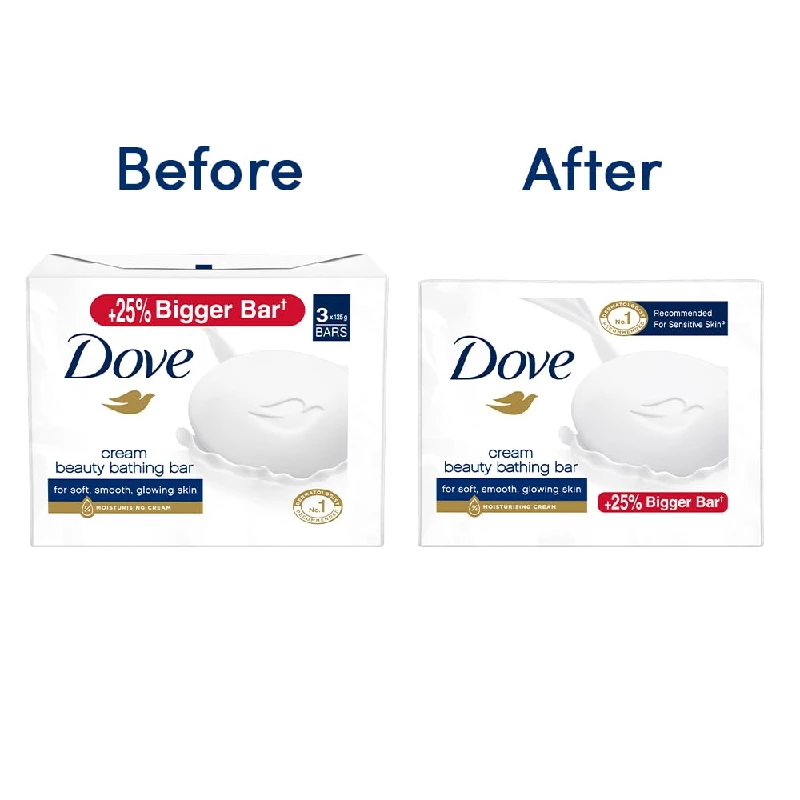 Dove Cream Beauty Bathing Soap Bar (Combo of 3) - Image 3