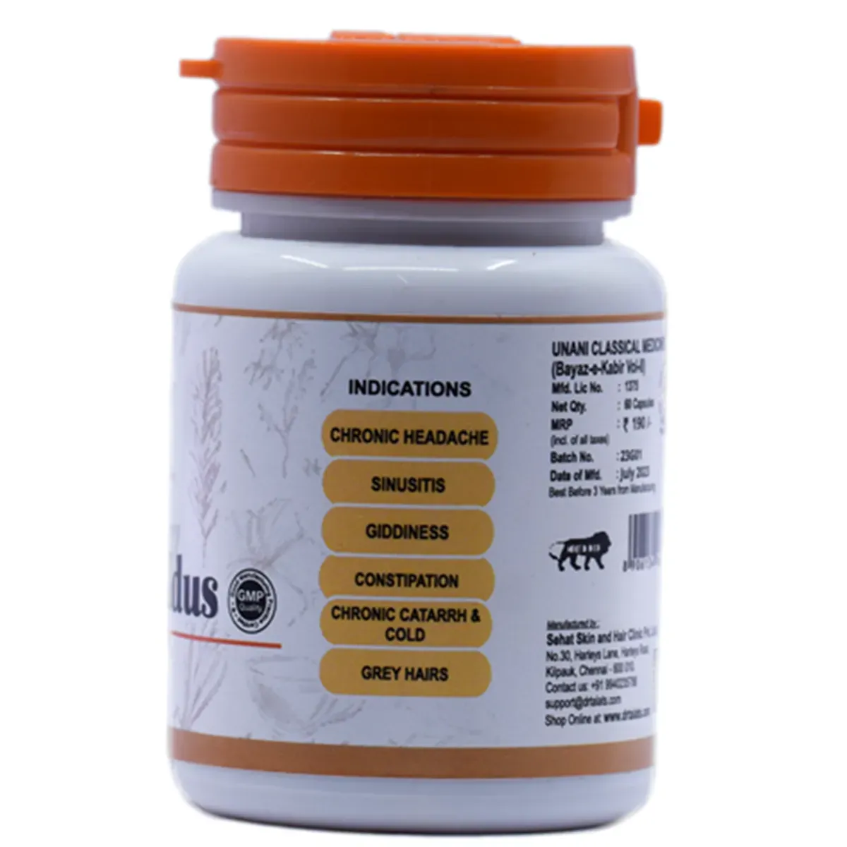 Dr. Talat's Itrifal Ustukhuddus Capsules Non Veg - Image 2